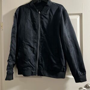 Men's Black Bomber Jacket